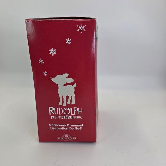 Kurt Adler Rudolph the Red-Nosed Reindeer Ornament in Box Christmas - Picture 4 of 6